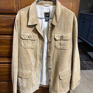 GAP Women’s  Tan Genuine Leather Suede Jacket